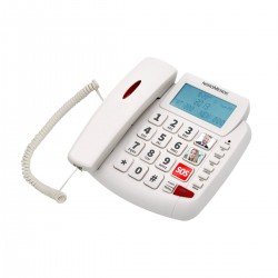 Telefono Fisso Easy Home 200 LCD White